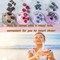 50 Pack 8oz Disposable Clear Plastic Cups with Dome Lids(Hole in the Lid),PET Dessert Cups,Disposable Snack Bowls for Ice Cream,Cake,Fruit,Parfait, Pudding and Shot